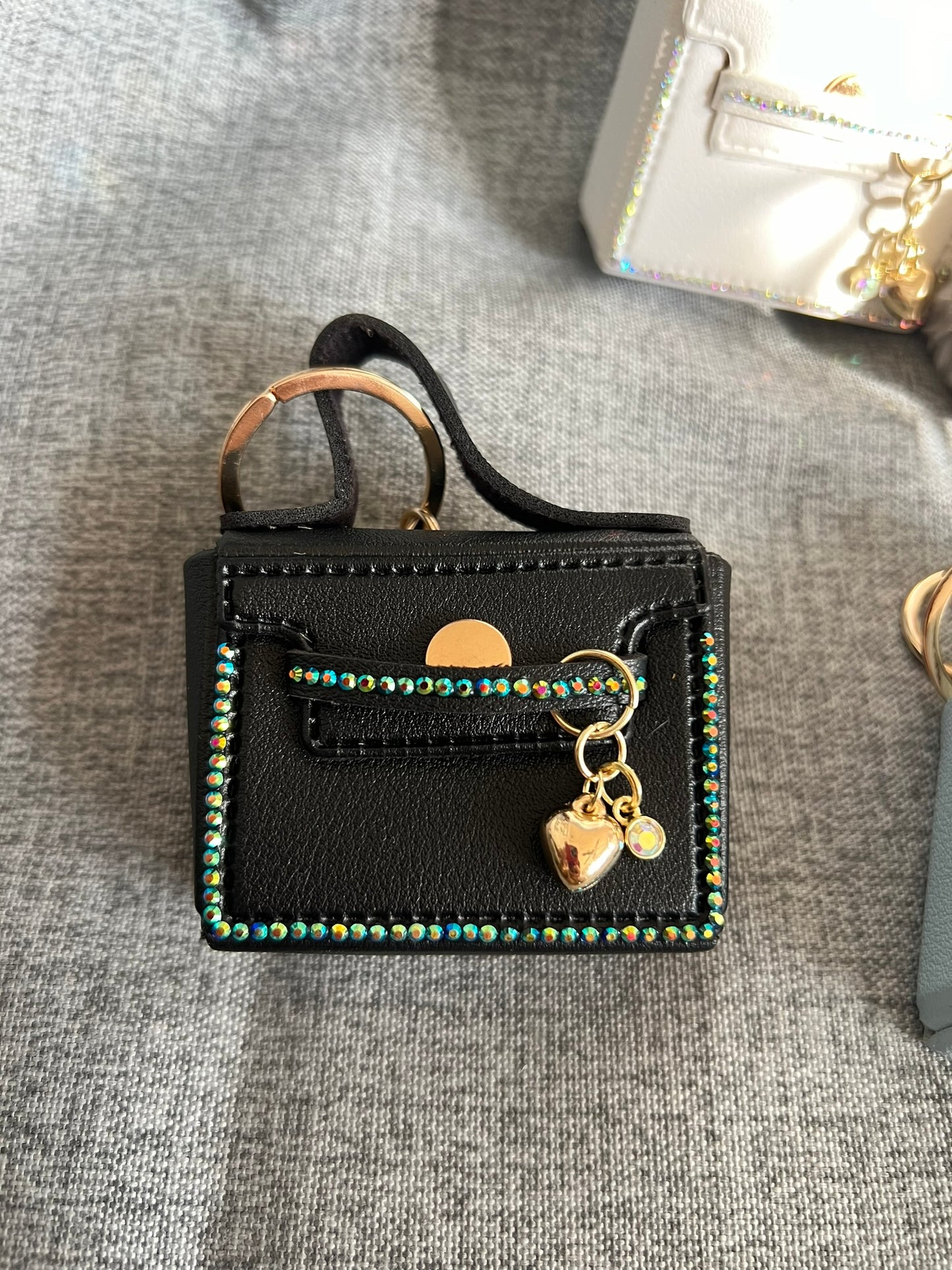 17cm Doll Accessory: Rhinestone Designer-like Handbag/Purse Charm