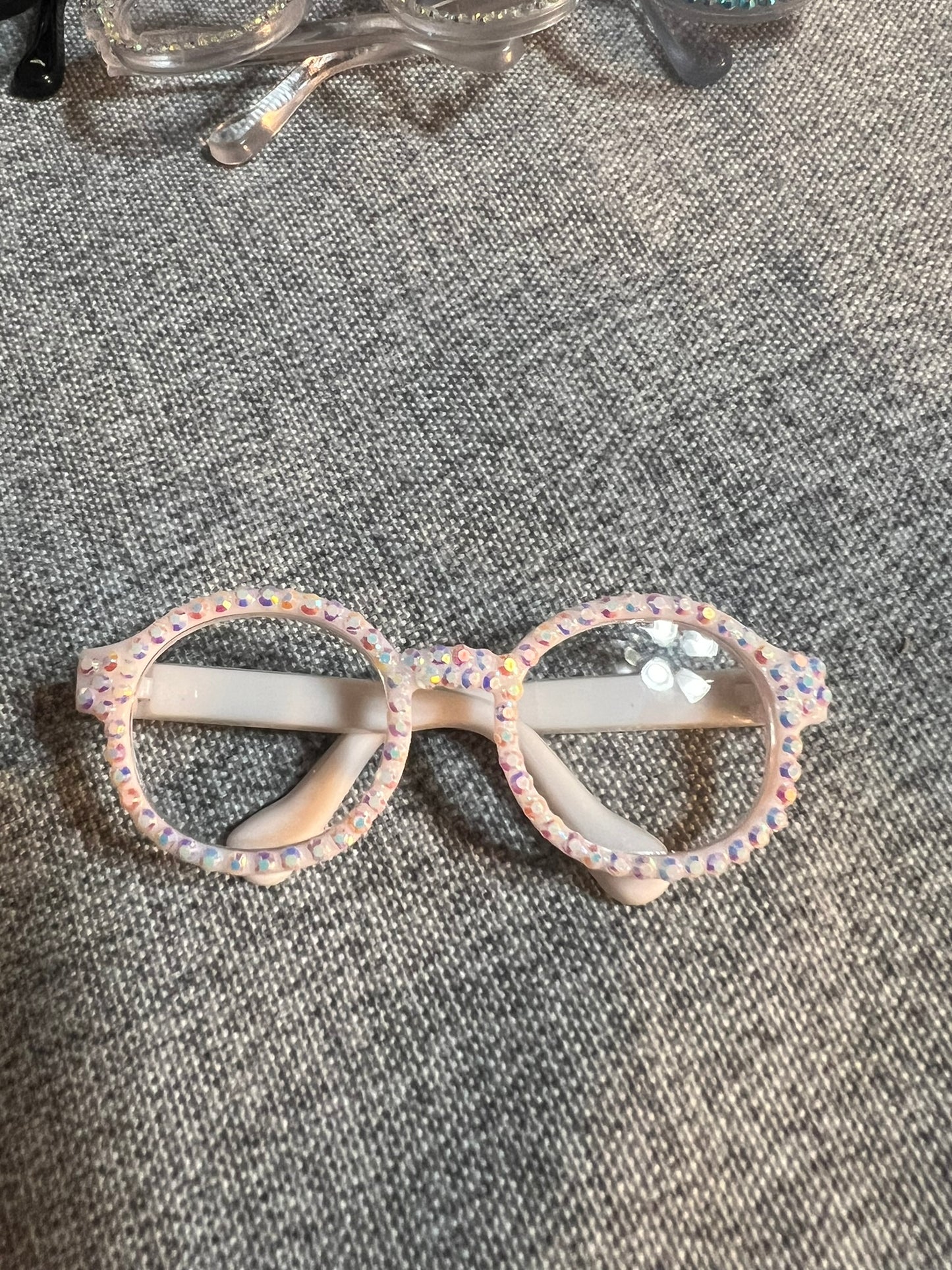 17cm Doll Rhinestone Embellished Glasses