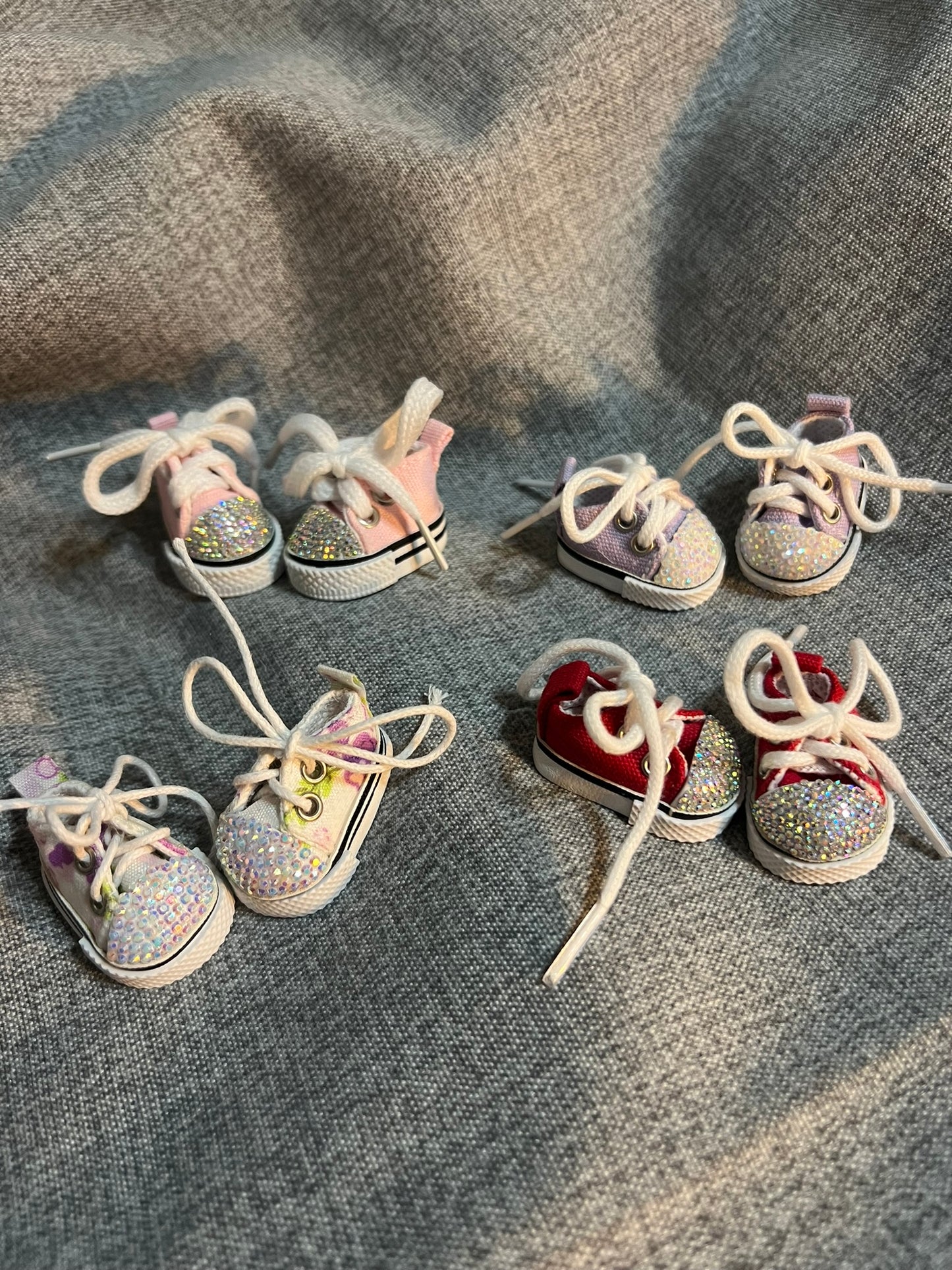 17cm Doll Rhinestone Sneakers