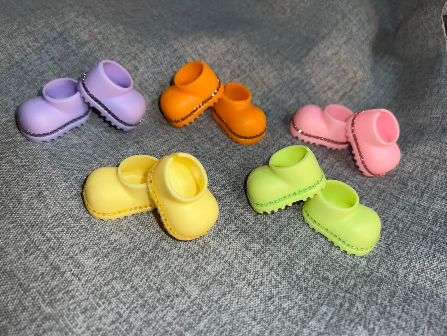 Rhinestone Boots/Shoes for 17cm Doll