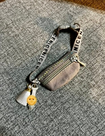 17cm Doll Accessory - Fanny Pack/Sling Bag with Tiny Doll Pendant