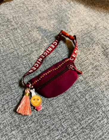 17cm Doll Accessory - Fanny Pack/Sling Bag with Tiny Doll Pendant