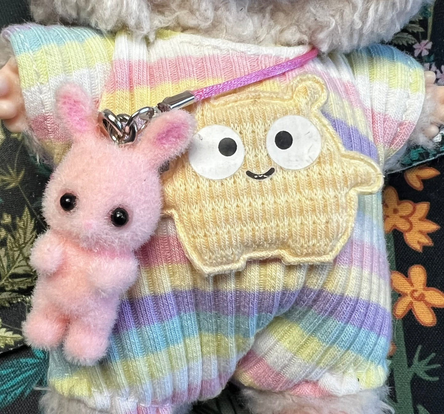 Fuzzy Bunny Wearable Accessory for 17cm Doll