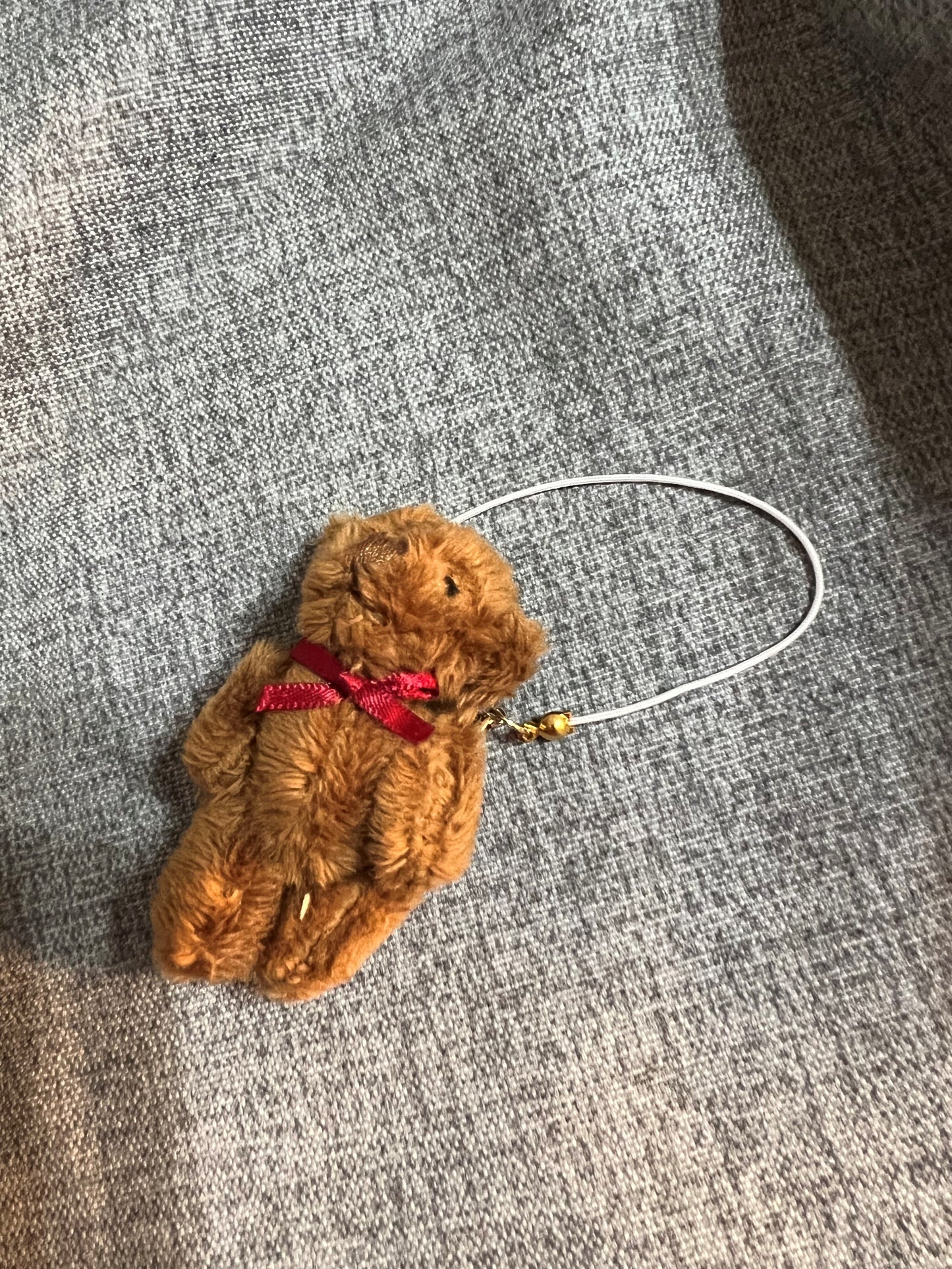 17cm Doll Accessory: Stuffed Bunny, Stuffed Bear, Metal Bear Pendants