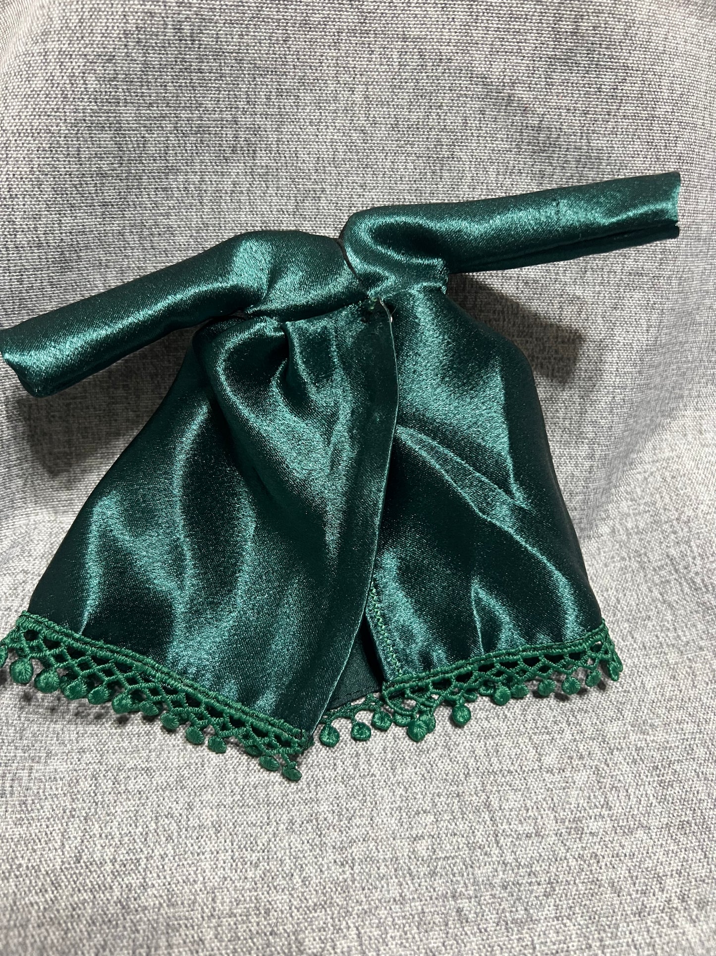 Emerald Satin Dress - fits BJD 1/6 Scale Fashion Doll
