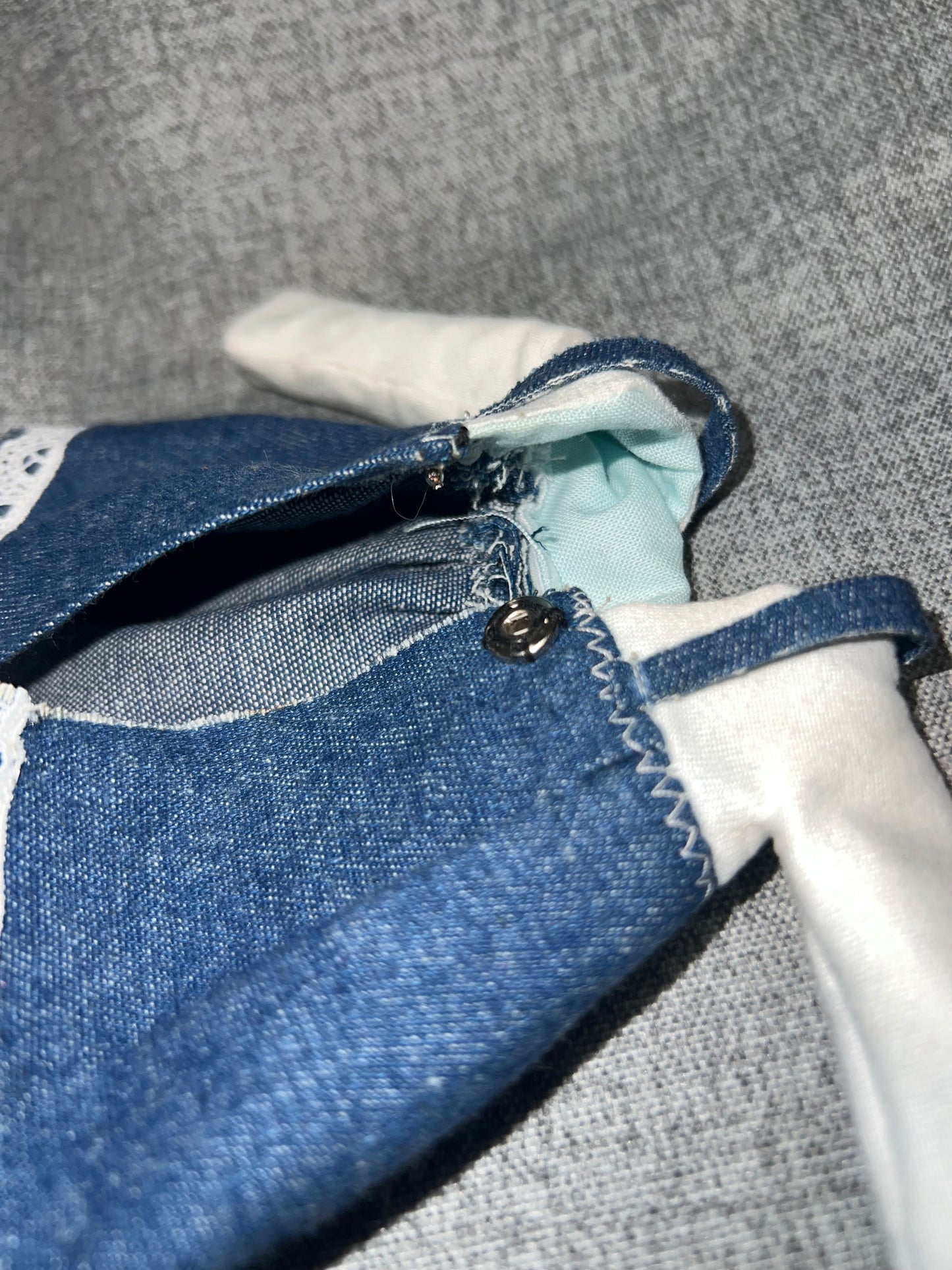 Denim Pinafore Dress Set - fits BJD 1/6 Scale Fashion Doll