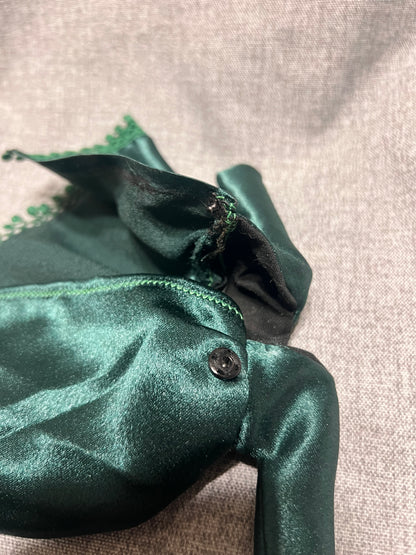 Emerald Satin Dress - fits BJD 1/6 Scale Fashion Doll