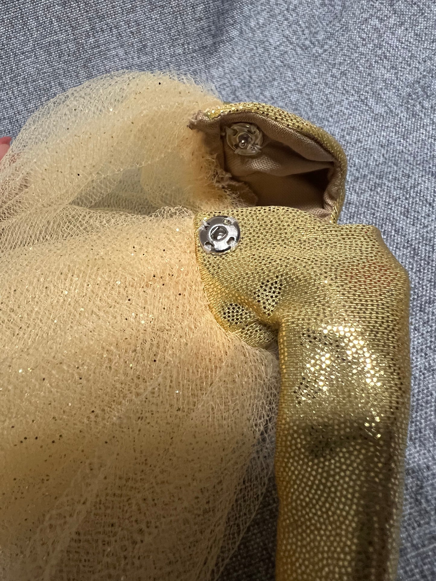 Golden Tulle Party Dress - fits BJD 1/6 Scale Fashion Doll