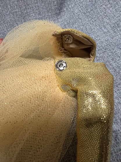 Golden Tulle Party Dress - fits BJD 1/6 Scale Fashion Doll