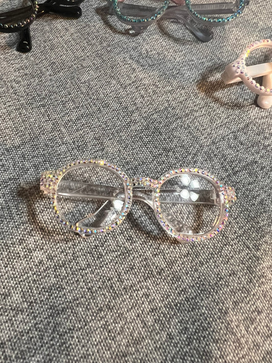 17cm Doll Rhinestone Embellished Glasses