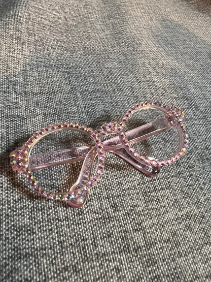 17cm Doll Rhinestone Embellished Glasses