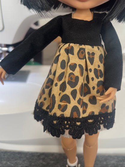 Animal Print Dress - fits BJD 1/6 Scale Fashion Doll