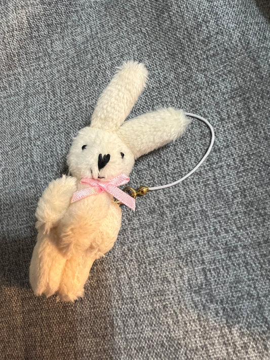 17cm Doll Accessory: Stuffed Bunny, Stuffed Bear, Metal Bear Pendants