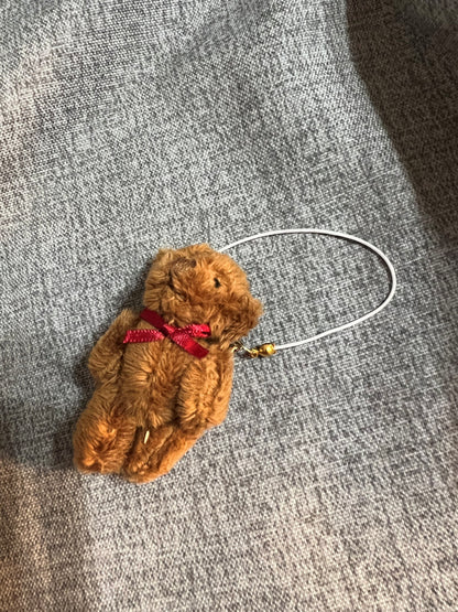 17cm Doll Accessory: Stuffed Bunny, Stuffed Bear, Metal Bear Pendants